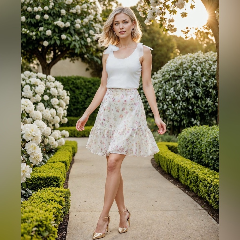 WILDFOX Sydney Skirt In White New - Multiple Sizes